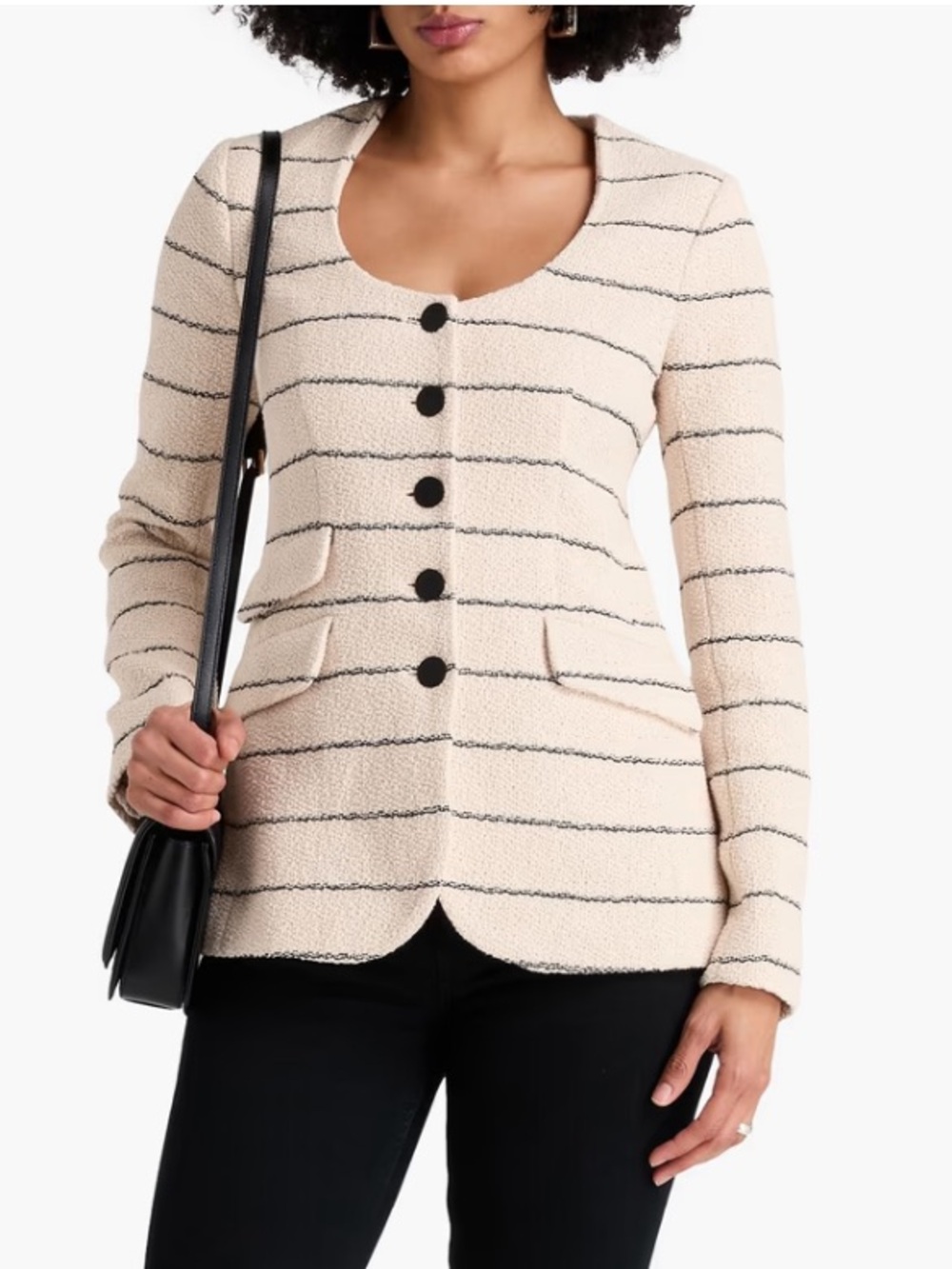 Rag & Bone Roslyn Tweed Striped Blazer